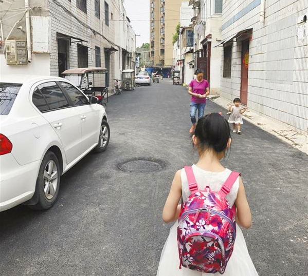 川匯區(qū)榆樹園街路面改造完成