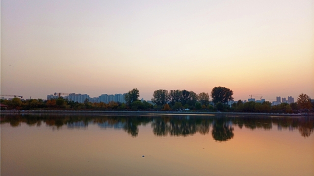 蘆花白，秋水寒